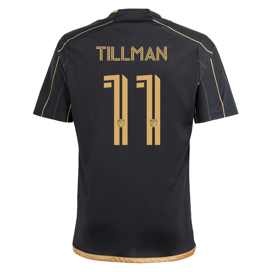 adidas Youth LAFC Timothy Tilman Home Jersey 24/25 w/ BMO Sponsor (Black/Gold)