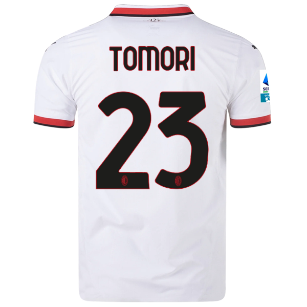 Puma AC Milan Authentic Fikayo Tomori Away Jersey w/ Series A Patch 24/25 (Puma White)