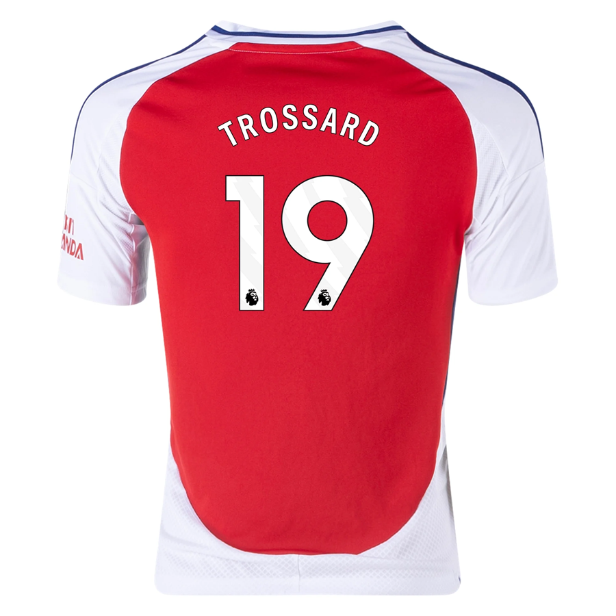 adidas Youth Arsenal Leandro Trossard Home Jersey 24/25 (Better Scarlet/White)