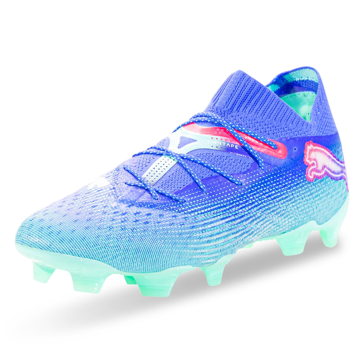 Puma Future 7 Ultimate FG/AG Soccer Cleats (Bluemazing/Puma White)