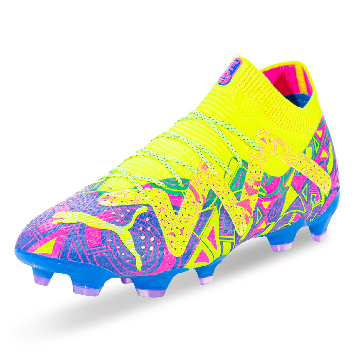 Puma Future Ultimate Energy FG/AG Soccer Cleats (Ultra Blue/Yellow Alert)