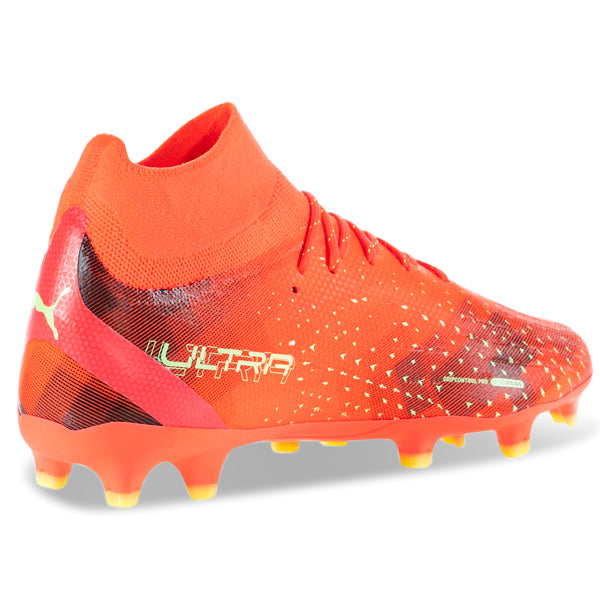 Puma Ultra Pro FG/AG Soccer Cleats (Coral/Fizzy Light)