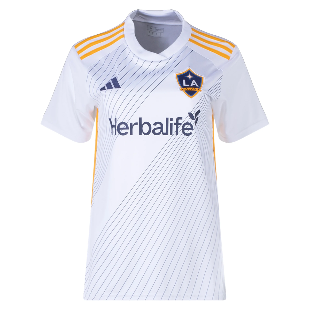 adidas Womens LA Galaxy Delgado Home Jersey 24/25 (White/Yellow/Navy)