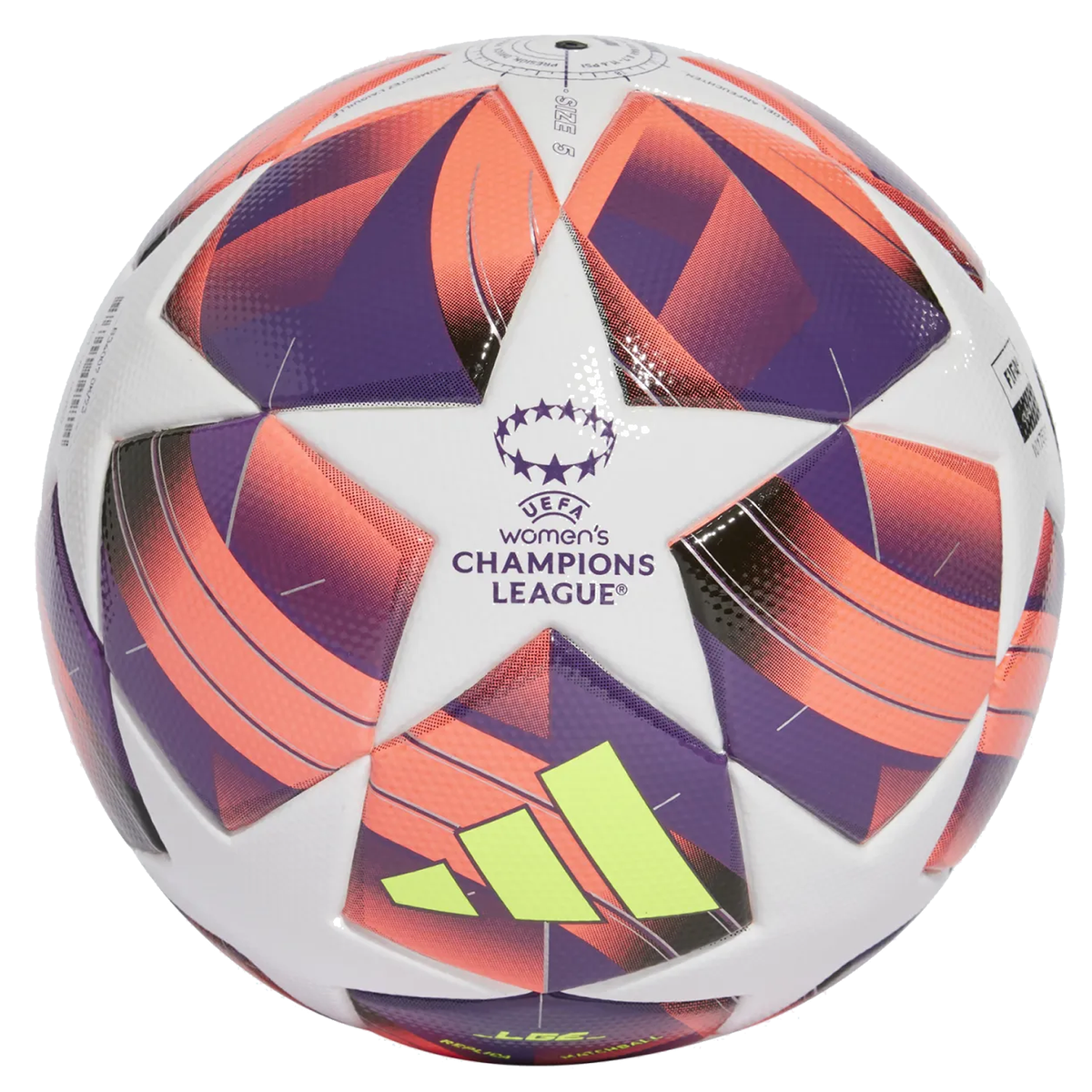 adidas WUCL League Top Ball 24/25 (White/Turbo/Silver Metallic)