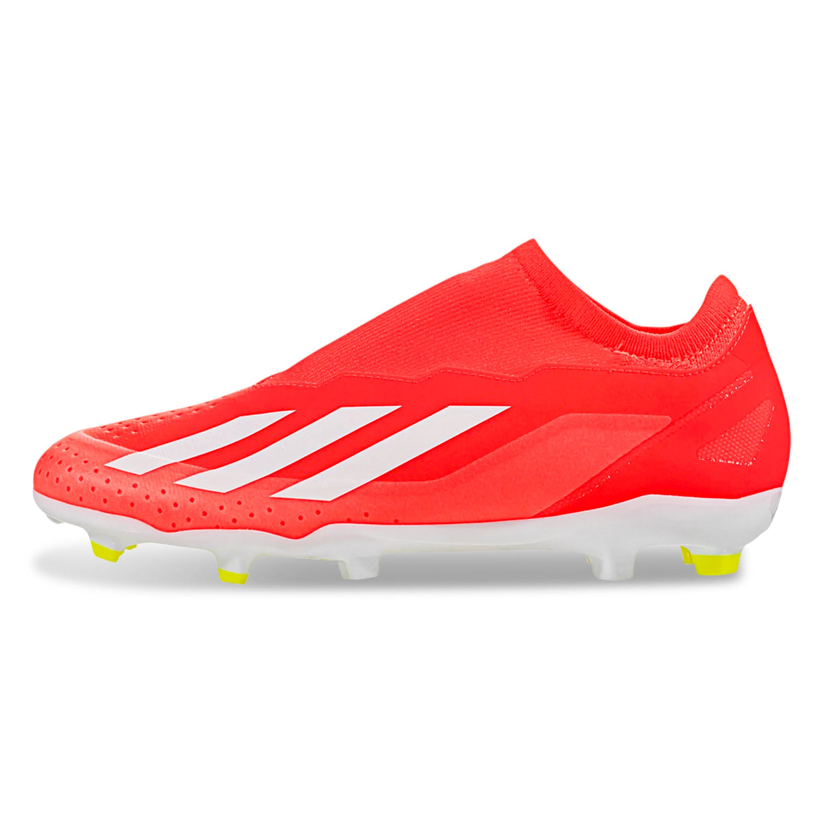 adidas X Crazyfast League LL FG Soccer Cleats (Solar Red/White/Solar Yellow)