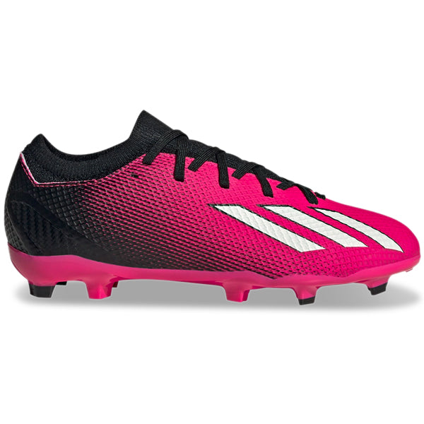 adidas Jr. X Speedportal.3 Firm Ground Soccer Cleats (Team Shock Pink/Core Black)