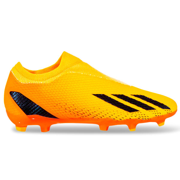 adidas X Speedportal.3 Laceless Firm Ground Soccer Cleats (Solar Gold/Team Solar Orange)