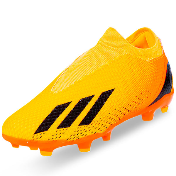 adidas X Speedportal.3 Laceless Firm Ground Soccer Cleats (Solar Gold/Team Solar Orange)