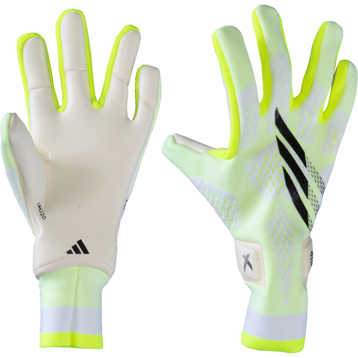 adidas X Pro Goalkeeper Glove (White/Lucid Lemon)