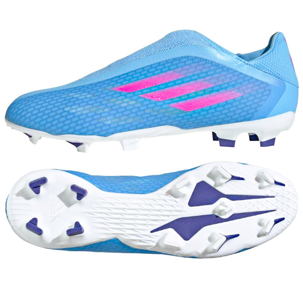 adidas X Speedflow .3 LL Firm Ground Soccer Cleats (Sky Rush/Team Shock)