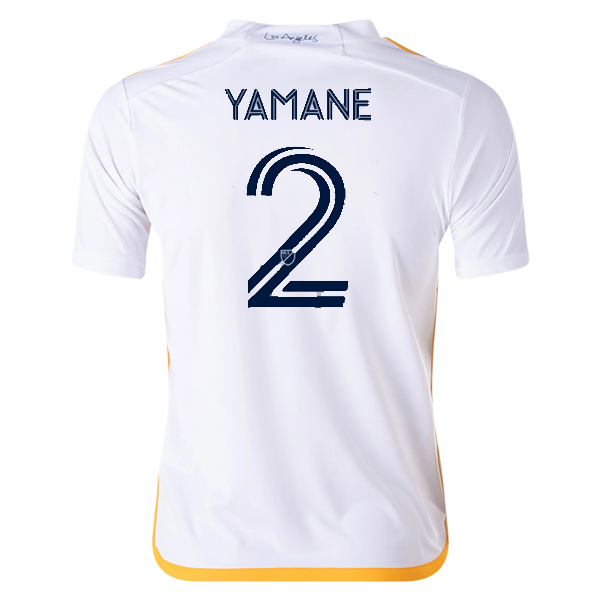 adidas Youth LA Galaxy Miki Yamane Home Jersey 24/25 (White/Yellow/Navy)