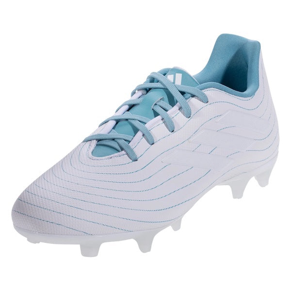 Adidas Copa Pure.3 FG Soccer Cleats (White/Grey Two/Preloved Blue)