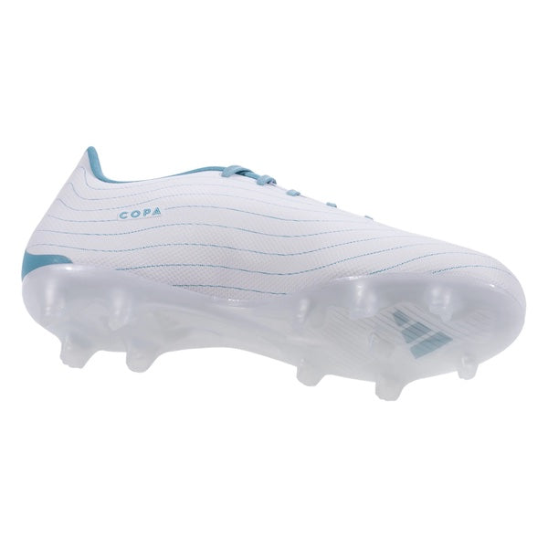 Adidas Copa Pure.3 FG Soccer Cleats (White/Grey Two/Preloved Blue)