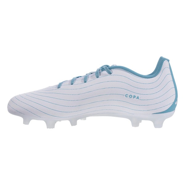 Adidas Copa Pure.3 FG Soccer Cleats (White/Grey Two/Preloved Blue)