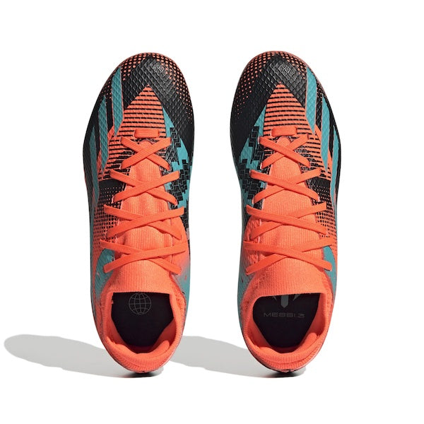 Adidas Jr. X Speedportal Messi.3 FG Soccer Cleats (Team Solar Orange/Mint Rush)