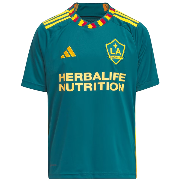 adidas Youth La Galaxy Away Jersey 23/24 (Green/Yellow)