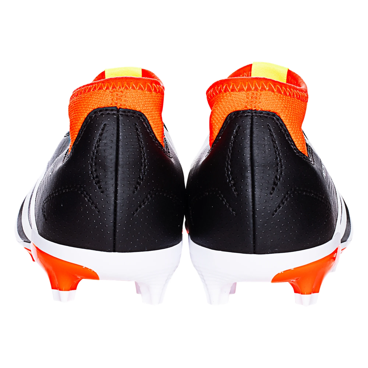 adidas Jr. Predator League Laceless Firm Ground Soccer Cleats (Core Black/White/Solar Red)