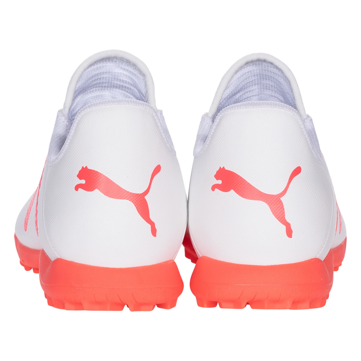 Puma Jr. Future Play TT Turf Soccer Shoes (Puma White/Fire Orchid)