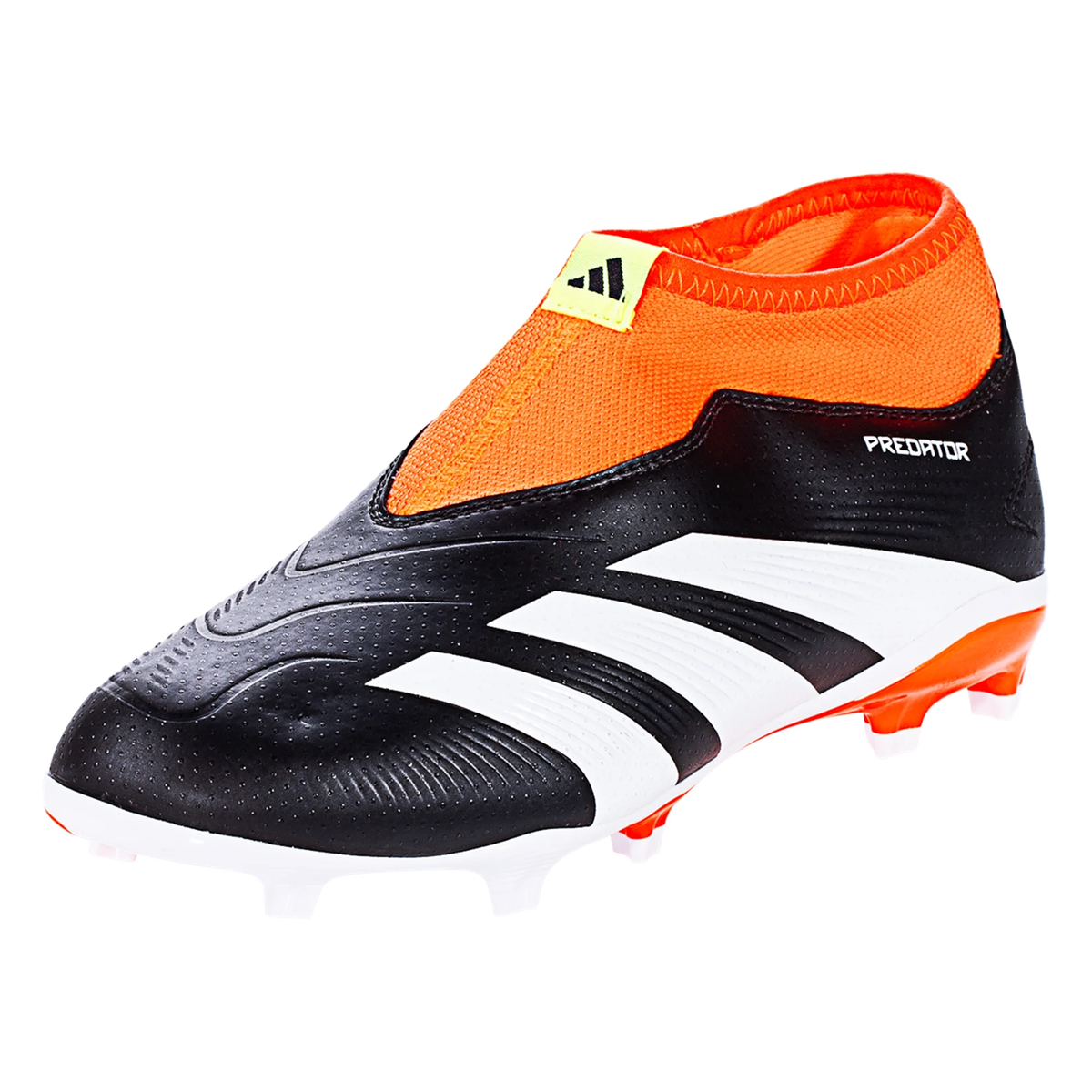 adidas Jr. Predator League Laceless Firm Ground Soccer Cleats (Core Black/White/Solar Red)