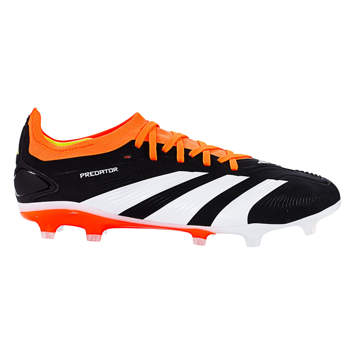 adidas Predator Pro Firm Ground Soccer Cleats (Core Black/White/Orange)