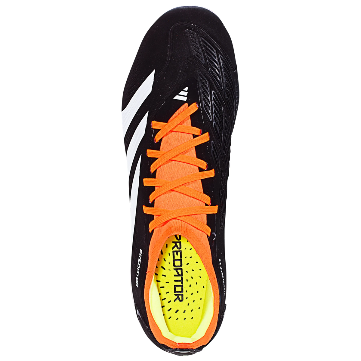 adidas Predator Pro Firm Ground Soccer Cleats (Core Black/White/Orange)