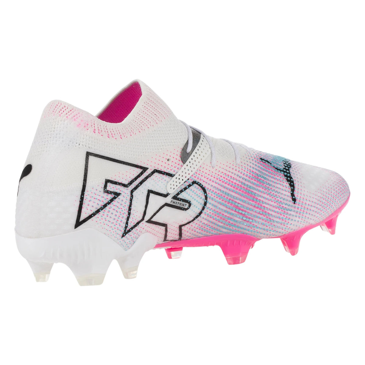 PUMA Future 7 Ultimate FG/AG Soccer Cleats (White/Black/Poison Pink)