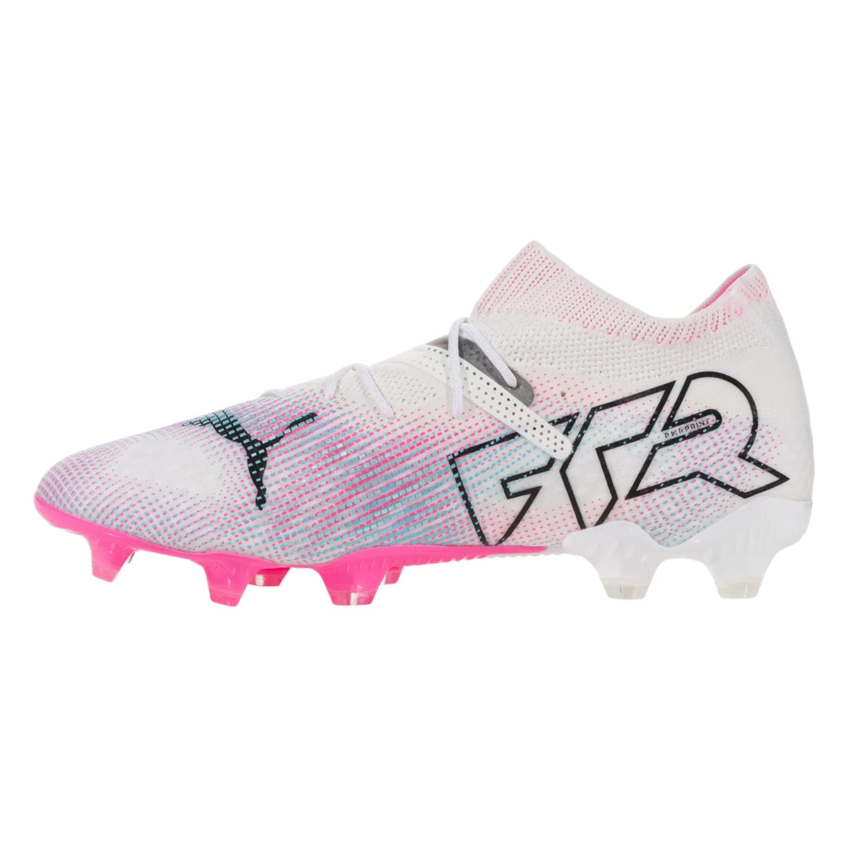 PUMA Future 7 Ultimate FG/AG Soccer Cleats (White/Black/Poison Pink)