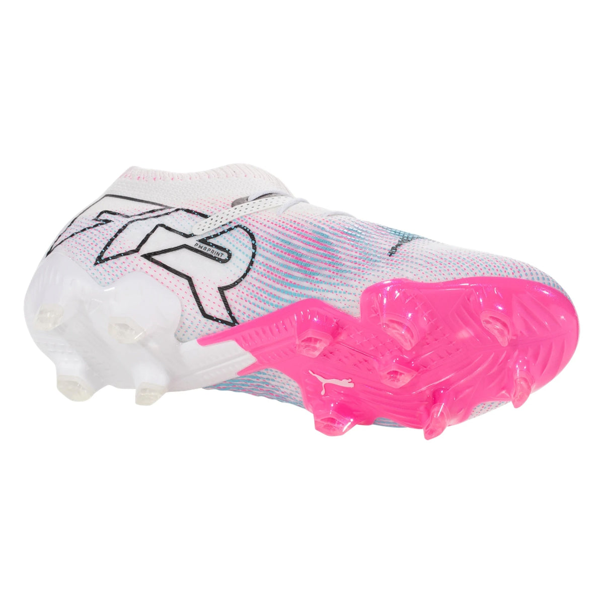 PUMA Future 7 Ultimate FG/AG Soccer Cleats (White/Black/Poison Pink)