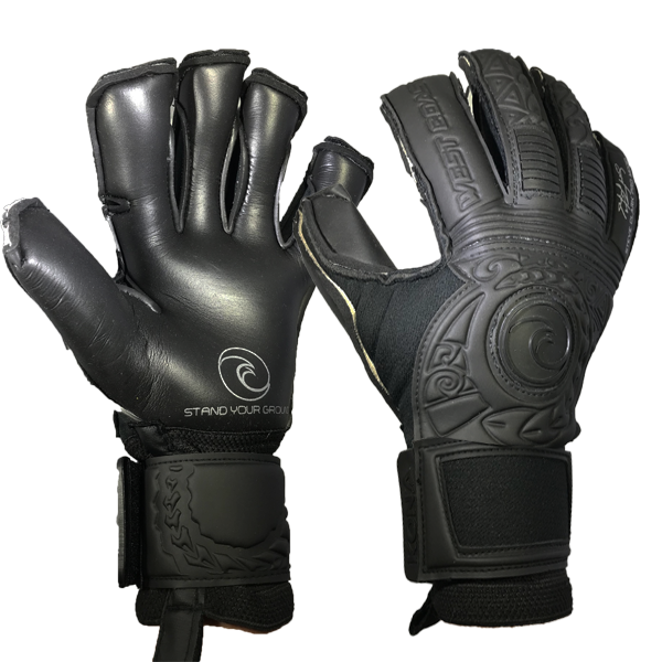 West Coast Kona Blacked Out Edition Fingersave Goalkeeper Gloves (Black) | Soccer Wearhouse