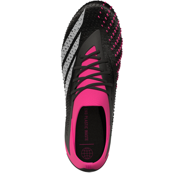 adidas Predator Accuracy.1 FG Soccer Cleats (Core Black/Team Shock Pink)