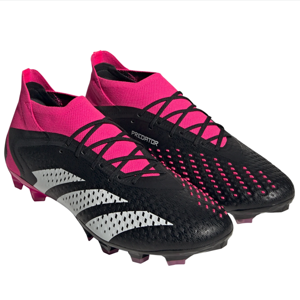 adidas Predator Accuracy.1 FG Soccer Cleats (Core Black/Team Shock Pink)