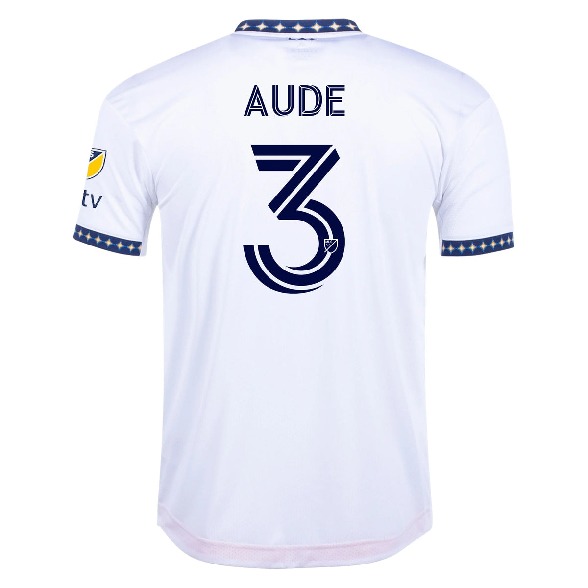 adidas Aude LA Galaxy Home Authentic Jersey 22/23 w/ MLS Patches (White)