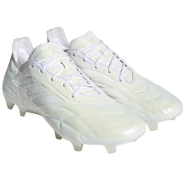 adidas Copa Pure.1 FG Soccer Cleats (Pearlized White/Metallic)