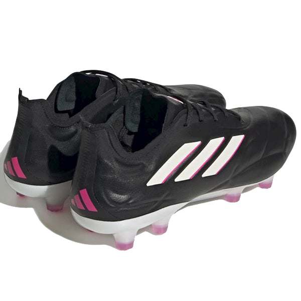 adidas Copa Pure.1 Firm Ground Soccer Cleats (Black/Zero Metallic/Shock Pink)