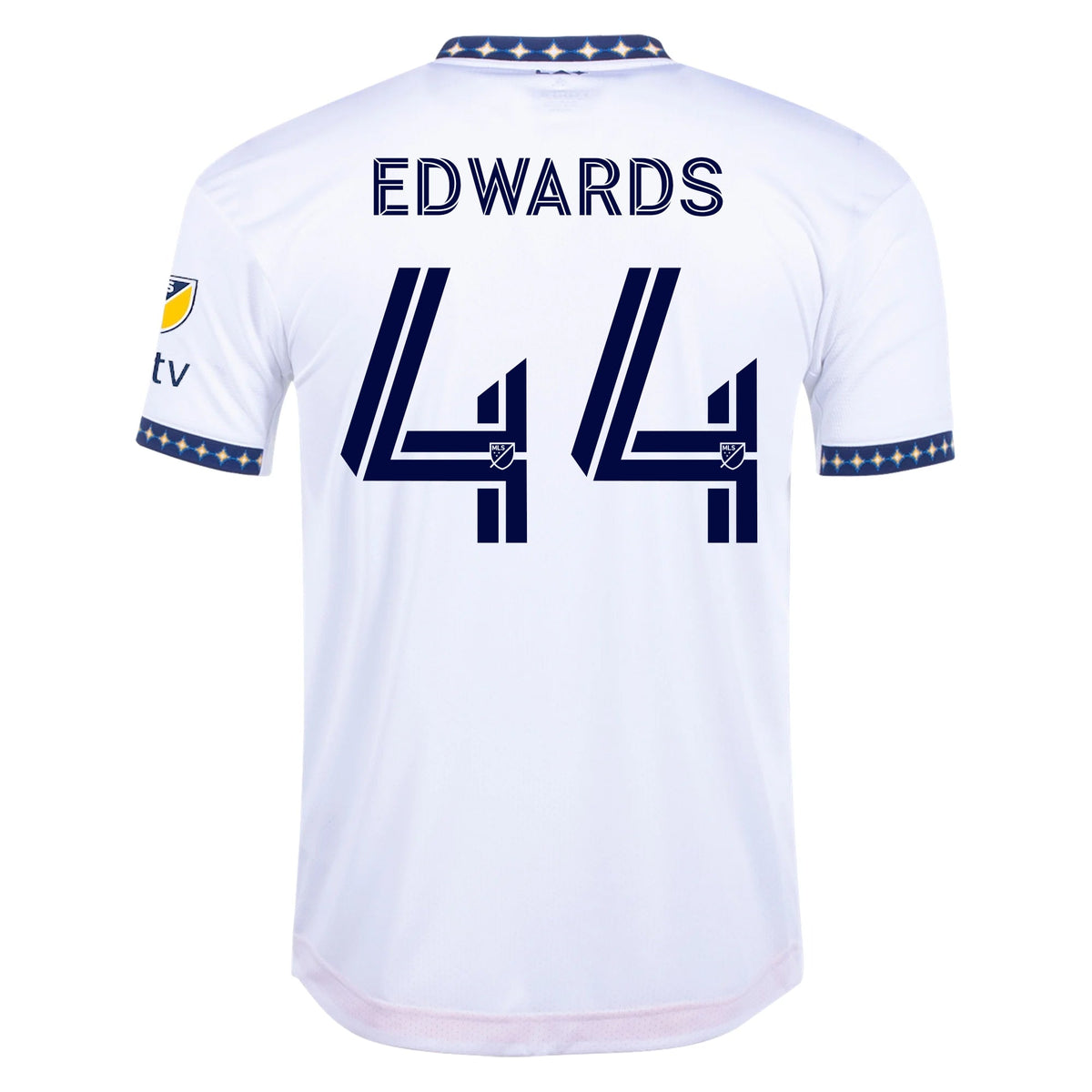 adidas Edwards LA Galaxy Home Authentic Jersey 22/23 w/ MLS Patches (White)