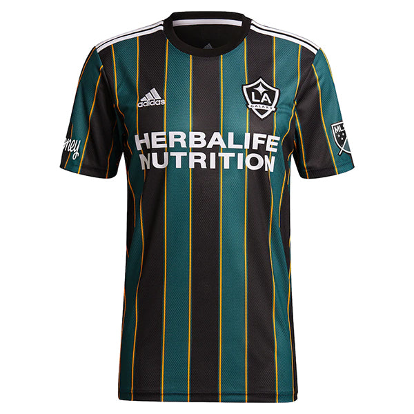 adidas Villafana LA Galaxy Away Jersey 21/22 w/ Honey &amp; MLS Patch (Black/Tech Green)