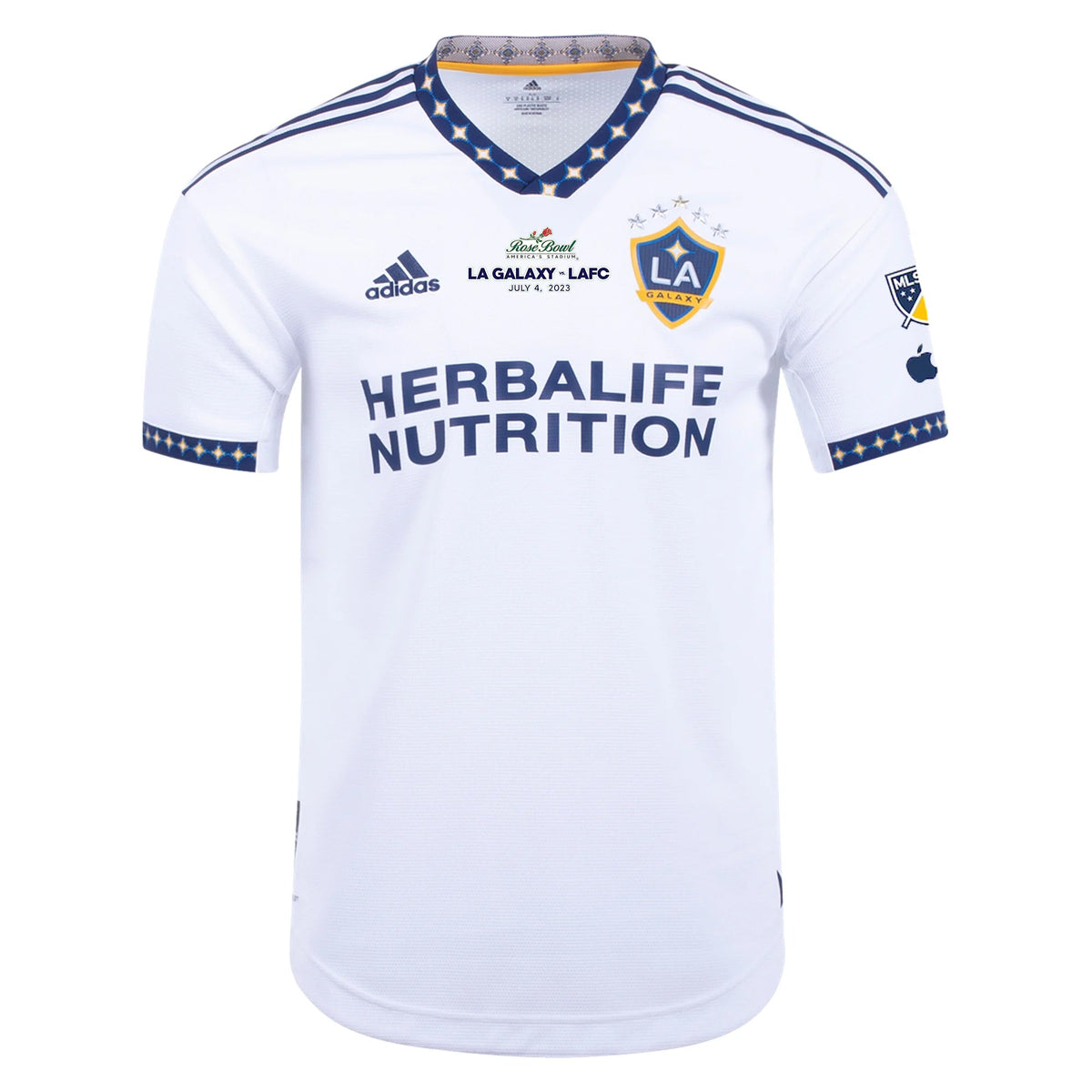 adidas Aude LA Galaxy Home Authentic Jersey 22/23 w/ MLS Patches (White)