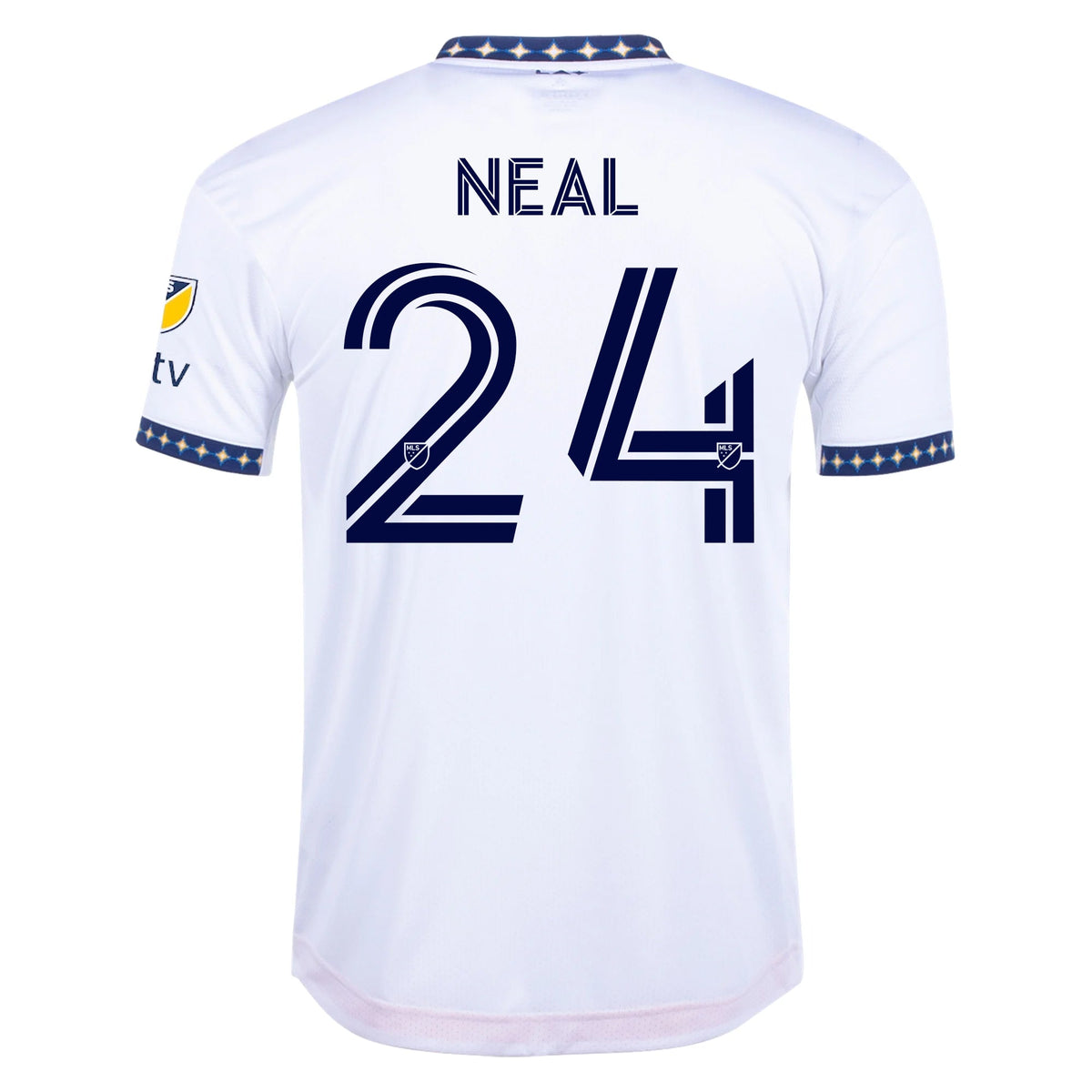 adidas Neal LA Galaxy Home Authentic Jersey 22/23 w/ MLS Patches (White)