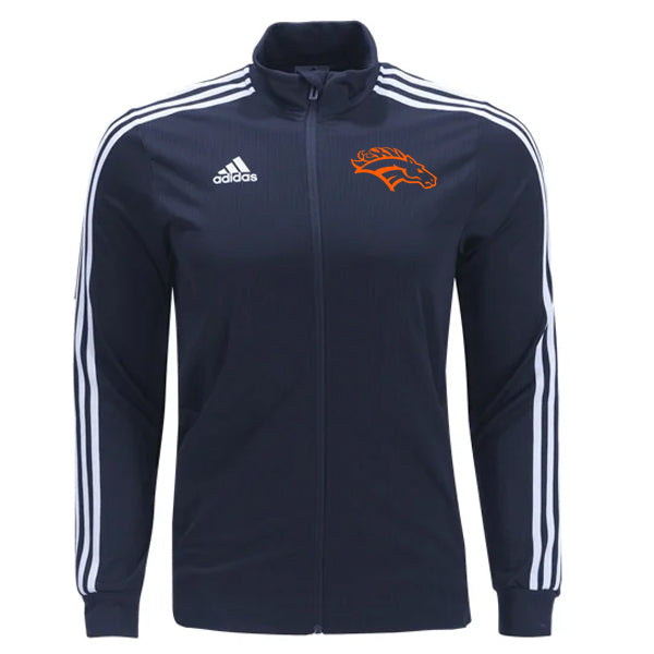 adidas Roosevelt Mustangs Tiro 19 Jacket (Navy/Orange) | Soccer Wearhouse