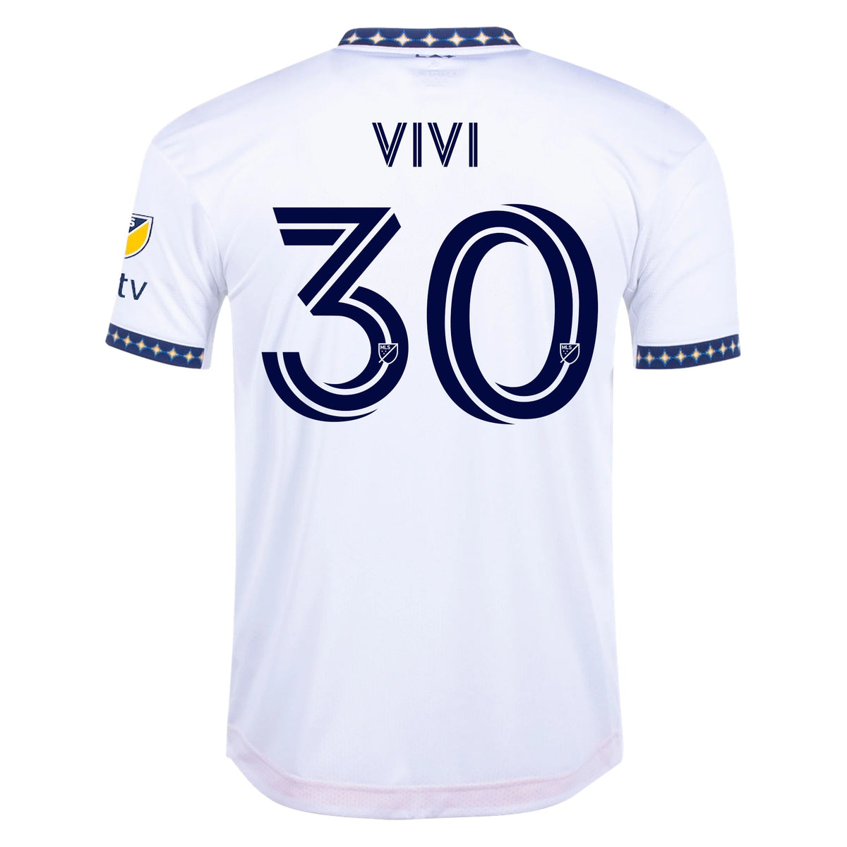 adidas Vivi LA Galaxy Home Authentic Jersey 22/23 w/ MLS Patches (White)