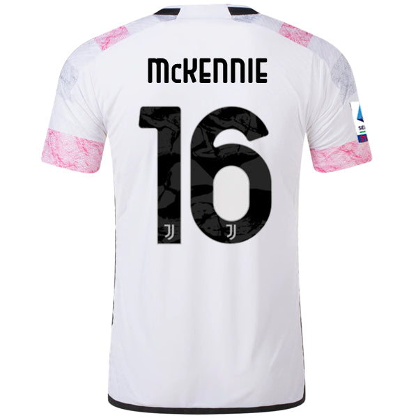 adidas Juventus Authentic Weston Mckennie Away Jersey w/ Serie A Patch 23/24 (White)