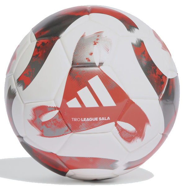 adidas Tiro League Sala Ball (White/Solar Red/Iron Metal)