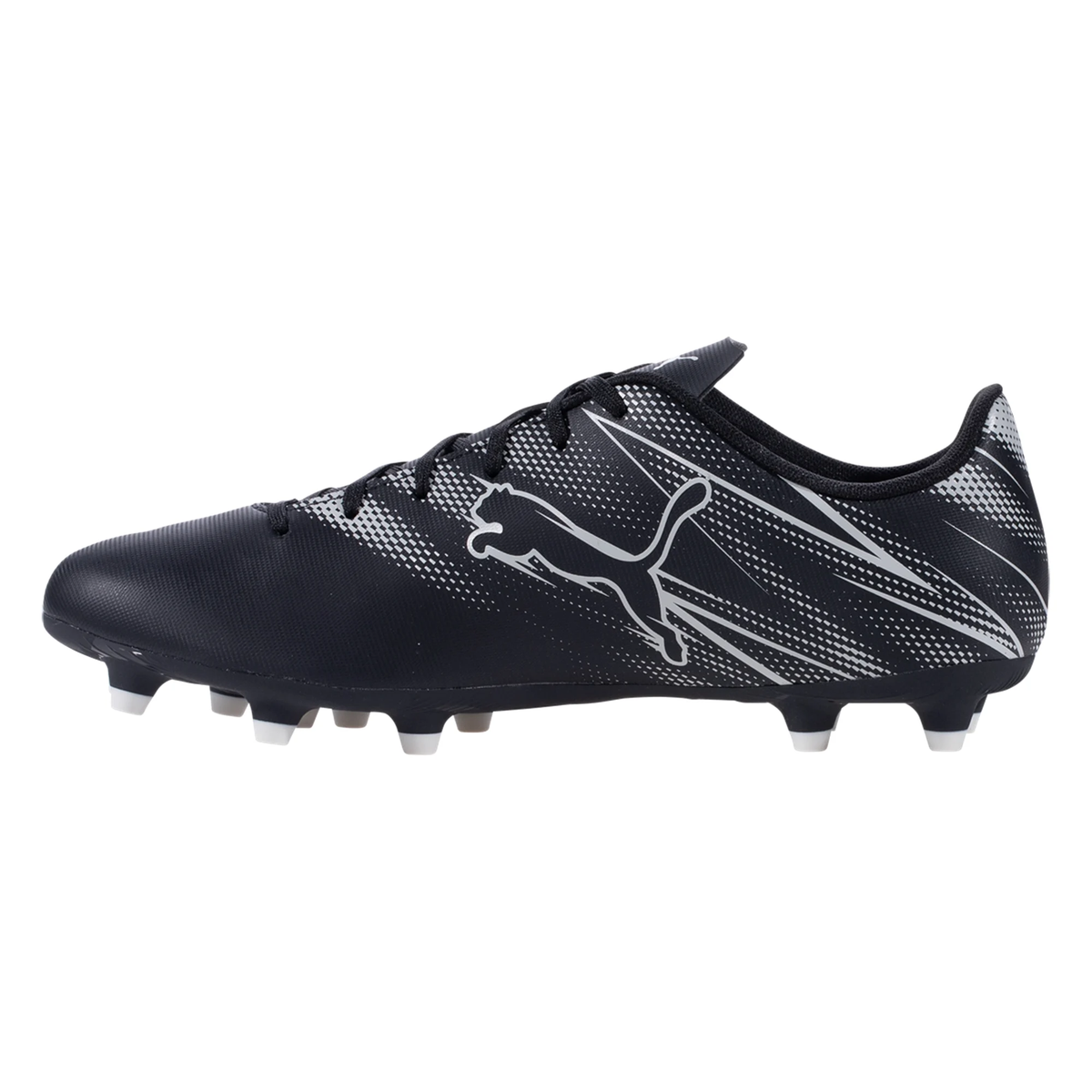 Puma Youth Jr. Attacanto FG/AG Soccer Cleats (Puma Black/Silver Mist)