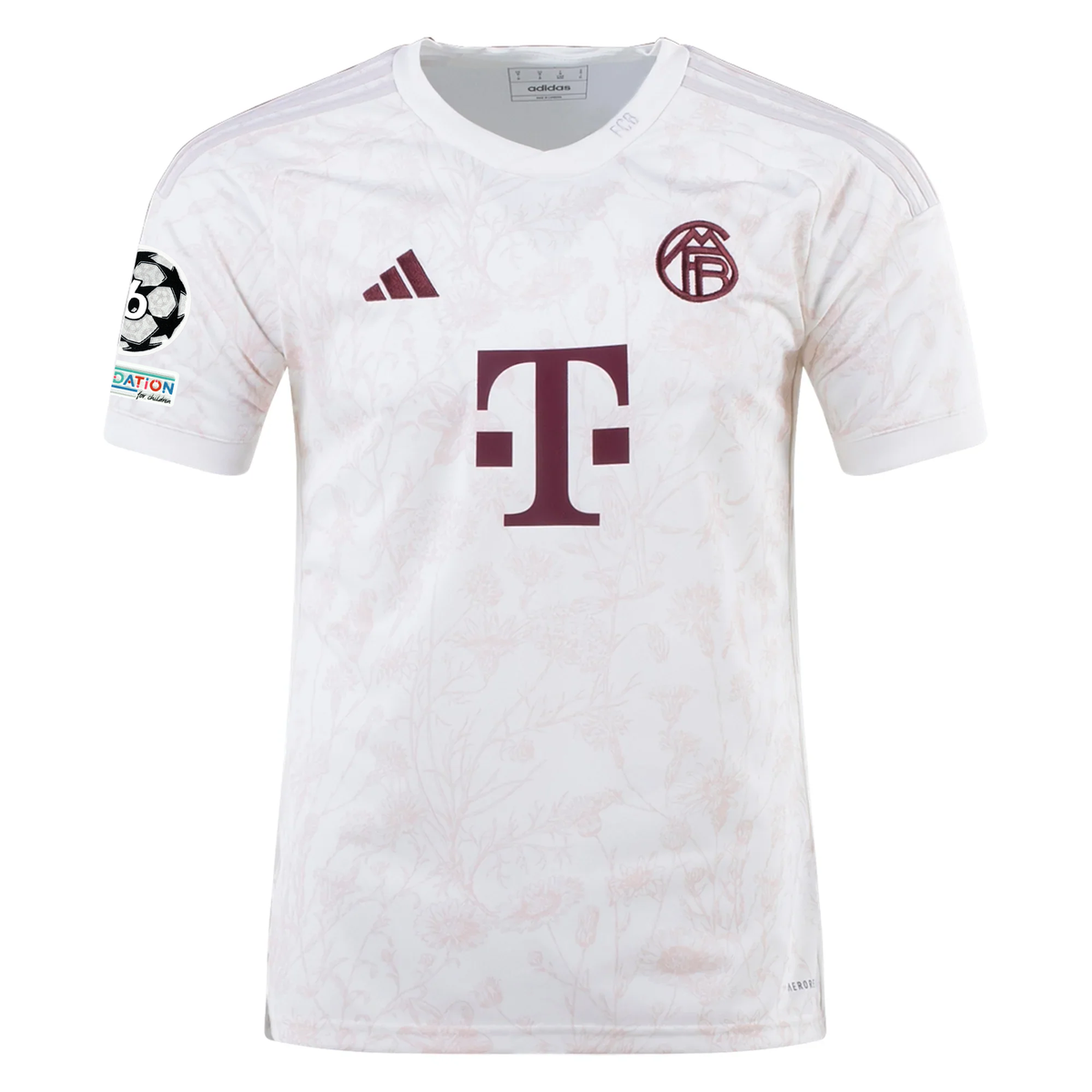 adidas Bayern Munich Matthijs de Ligt Third Jersey w/ Champions League Patches 23/24 (Off White)