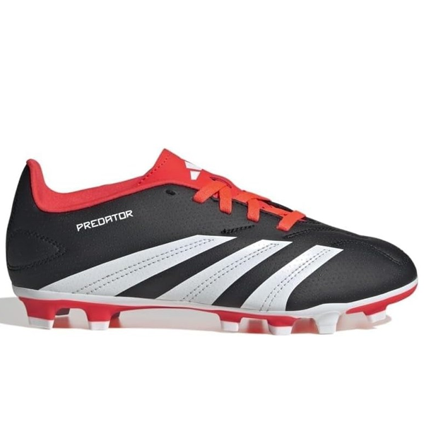 adidas Jr. Predator Club FxG Soccer Cleats (Core Black/White/Orange)