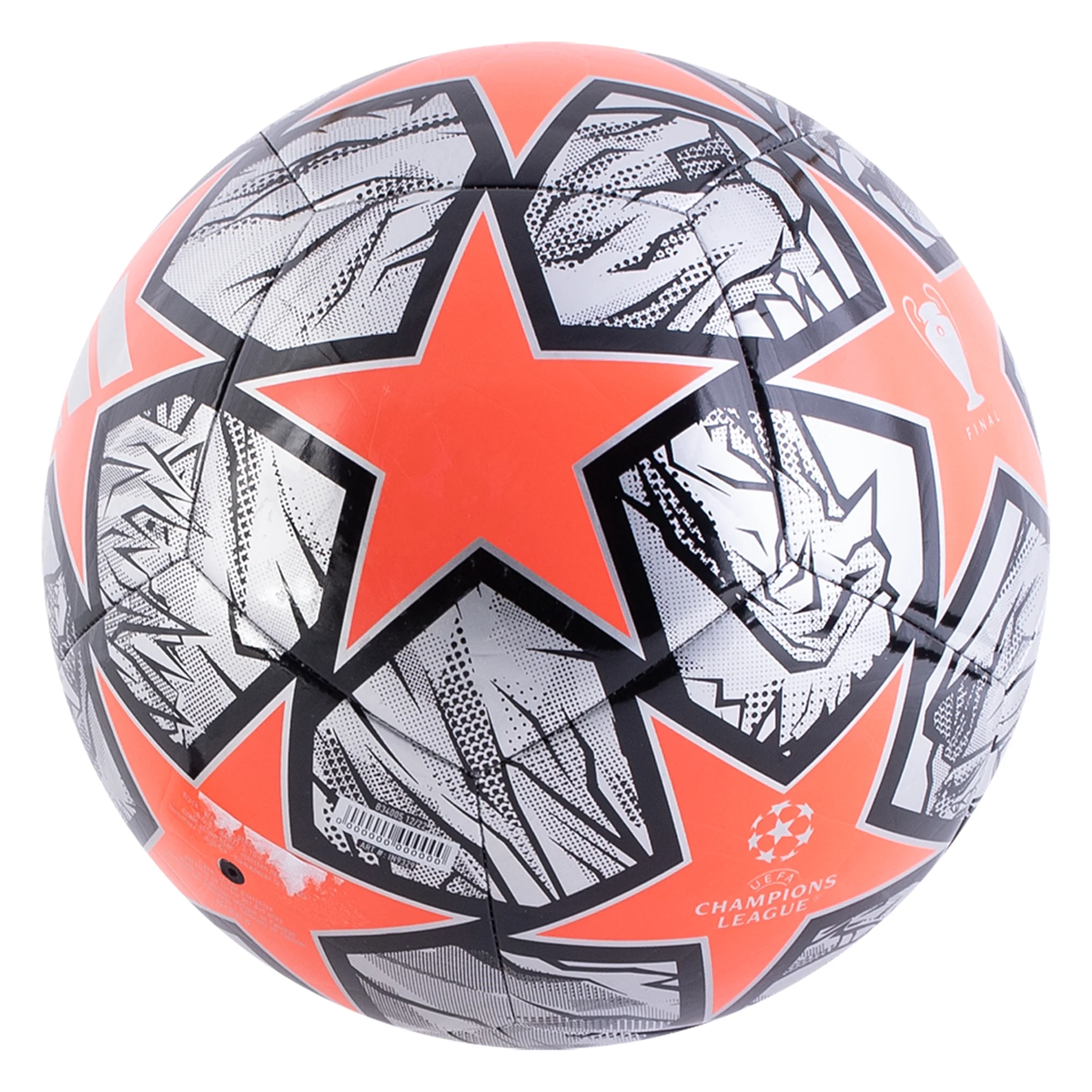 adidas UEFA Champions League Ball (Silver Metallic/Solar Red)