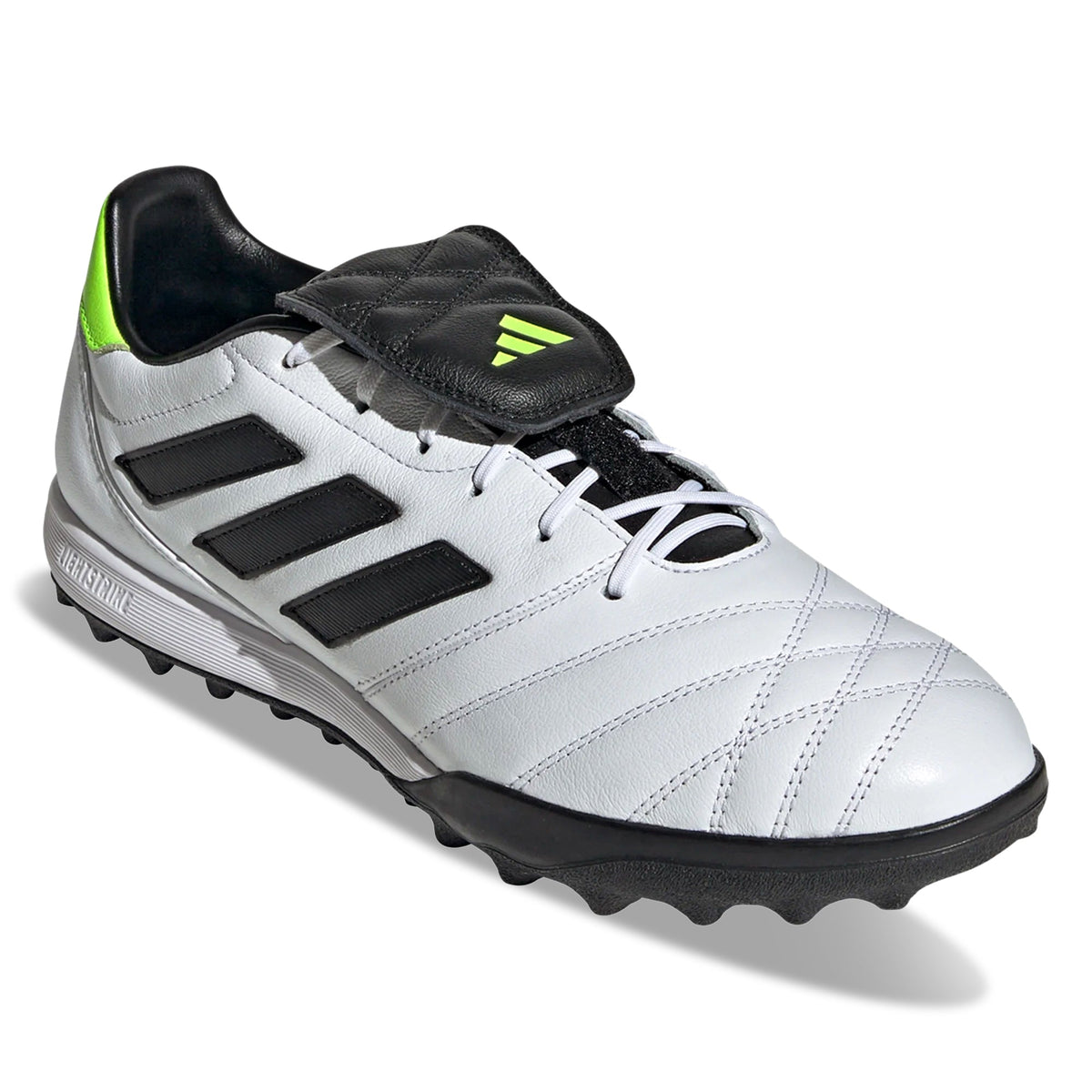 adidas Copa Gloro Turf Soccer Shoes (White/Core Black/Lucid Lemon)