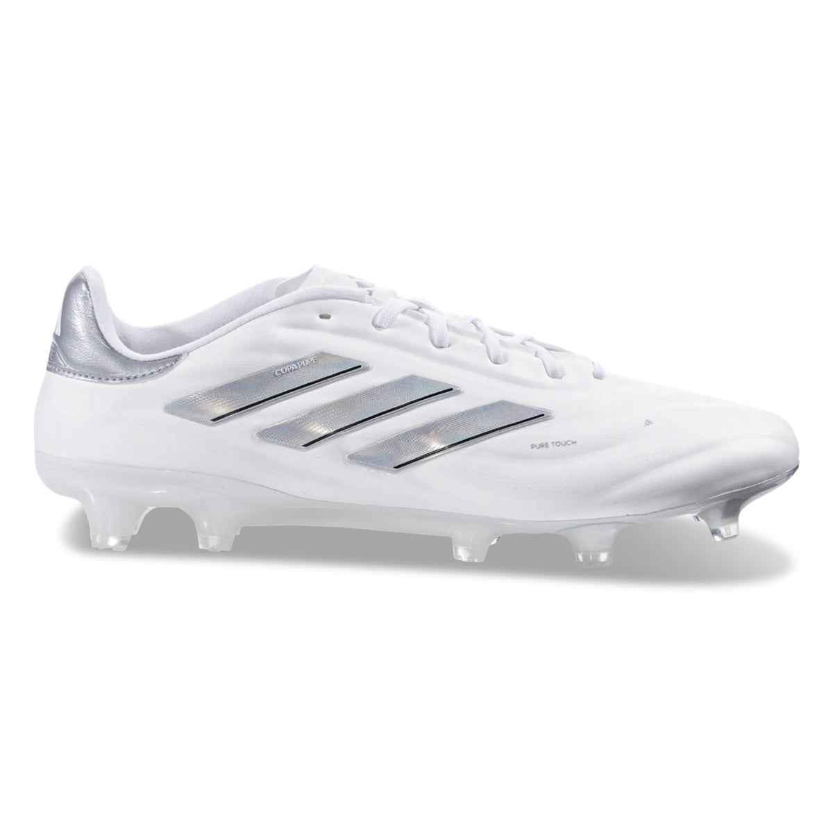 adidas Copa Pure 2 Elite Firm Ground Soccer Cleats (White/Silver Metallic)