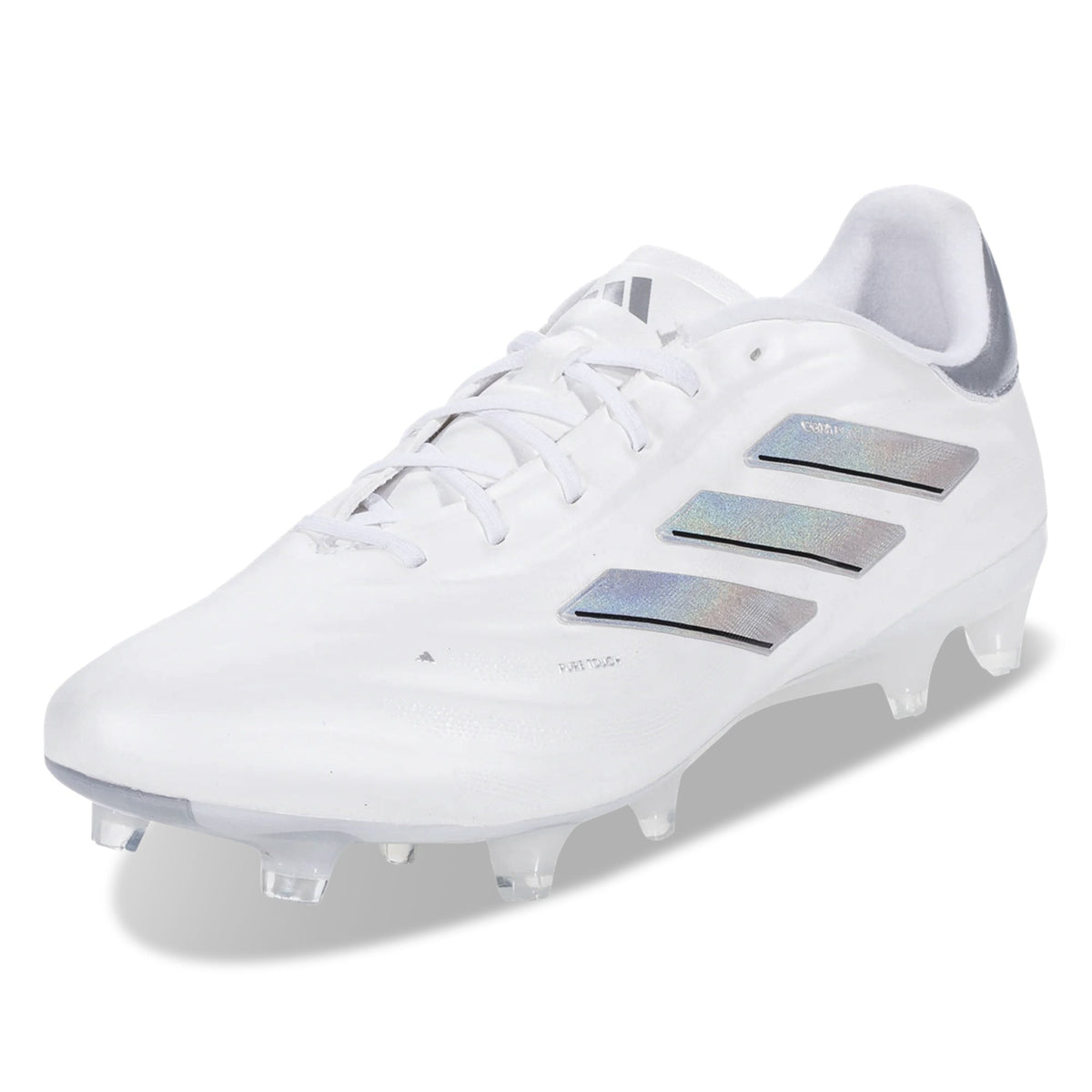 adidas Copa Pure 2 Elite Firm Ground Soccer Cleats (White/Silver Metallic)