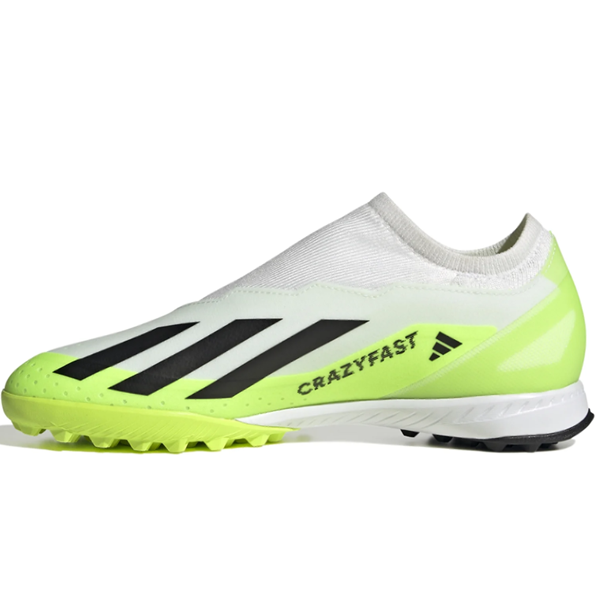 adidas X Crazyfast.3 LL Turf Soccer Shoes (White/Lucid Lemon)